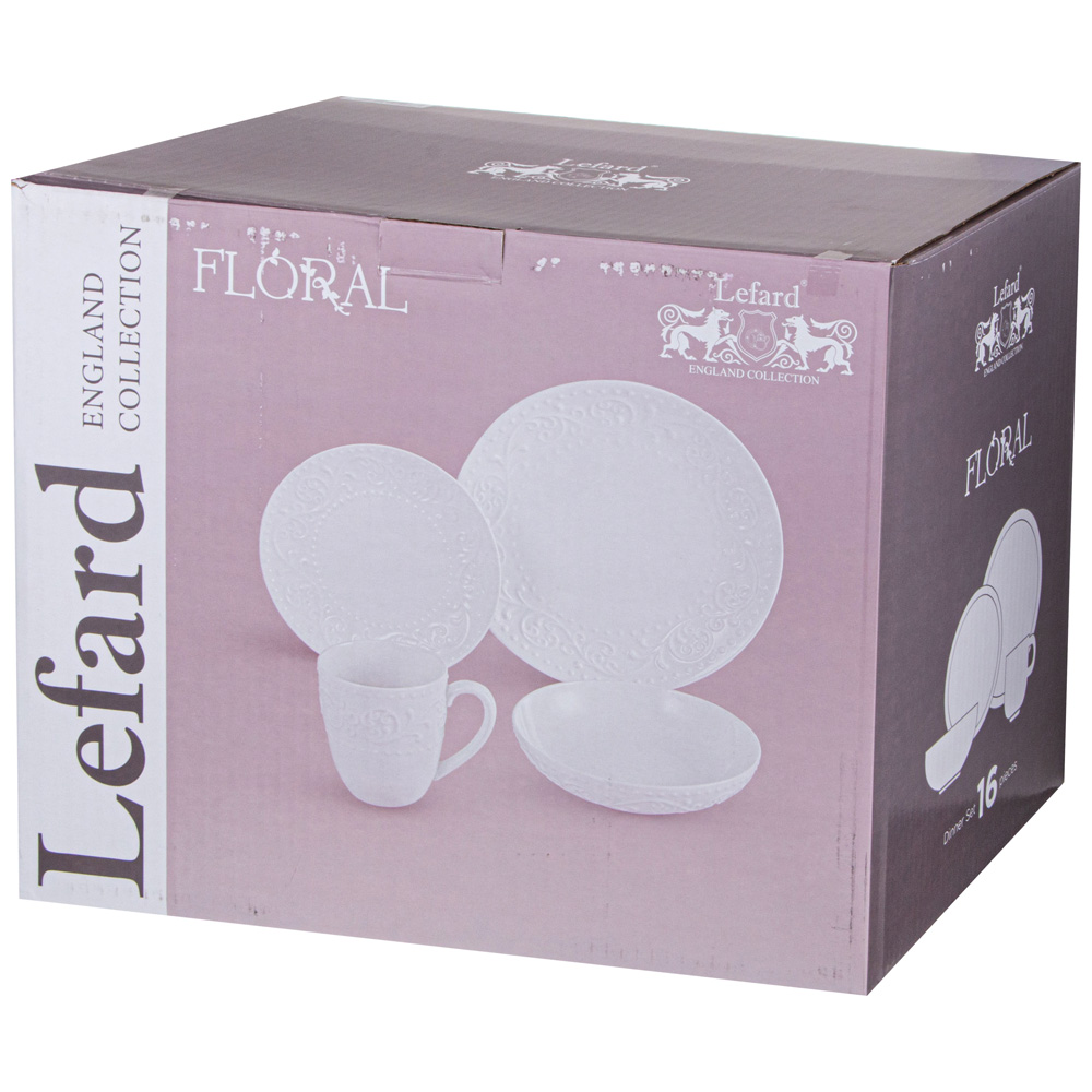 НАБОР ПОСУДЫ ОБЕДЕННЫЙ LEFARD, FLORAL, НА 4 ПЕР. 16 ПР., КОР=2НАБ.