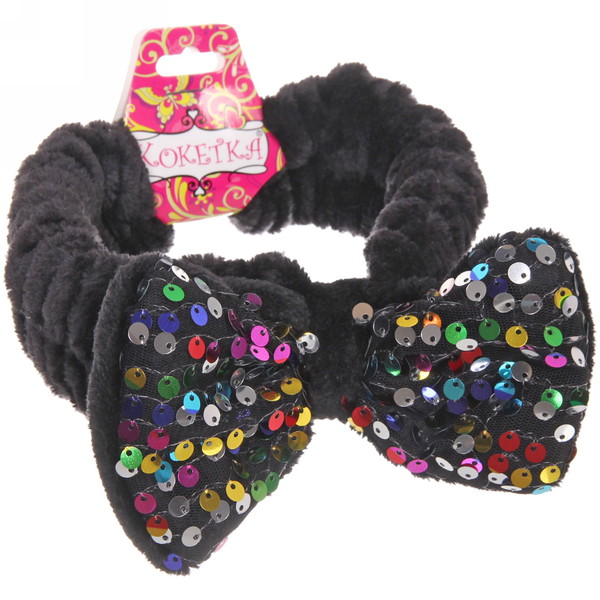 Повязка на голову "Beauty - Star", микс 6 цветов, 17,5*5см ( упаковка белый ZIP пакет )