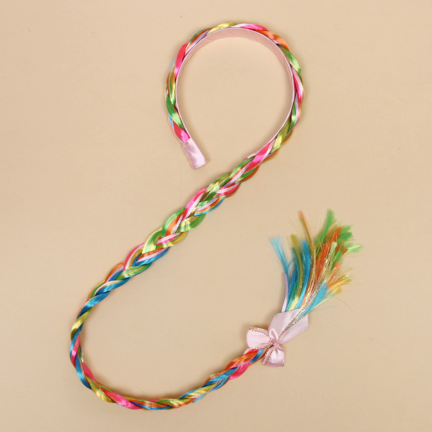 Ободок карнавальный с косой "Волшебство" 75 см