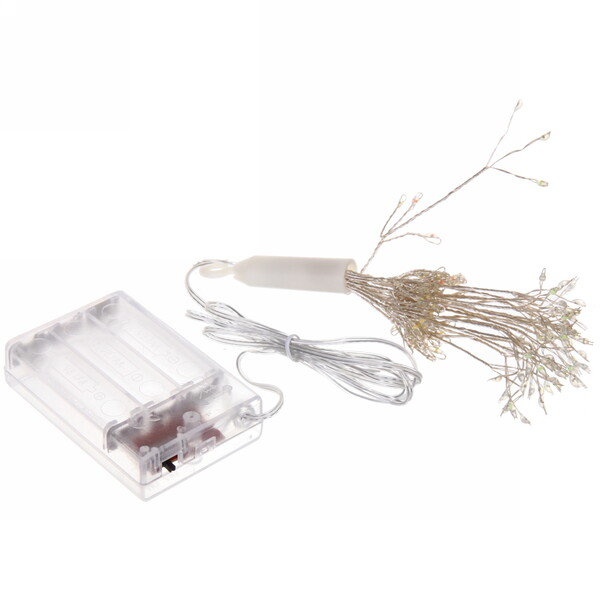 Гирлянда для дома на батарейках "Разряд молнии" 120 ламп LED, d - 20 см, 2 реж.,IP-20, (3хАА), Мультицвет