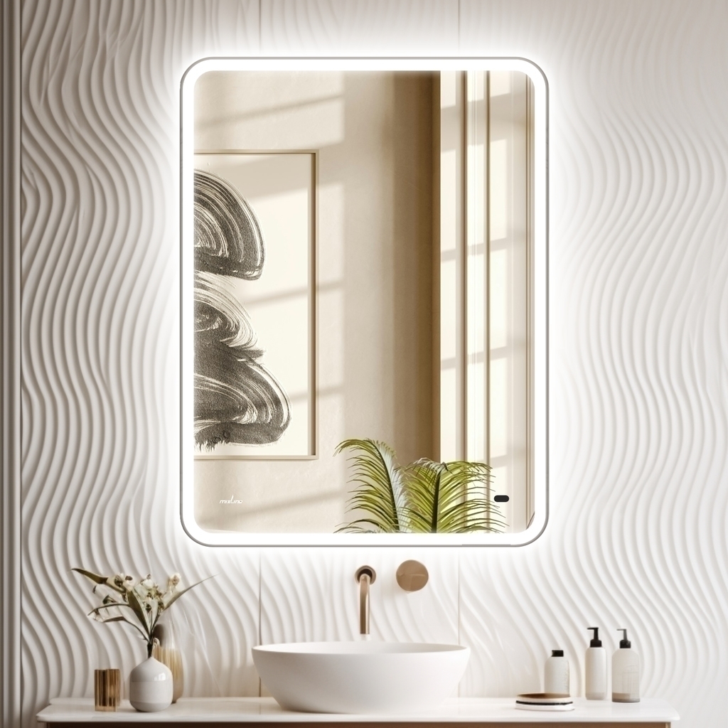 Зеркало MIXLINE, Турин-2, 600*800, ШВ бесконтактный сенсор, светодиодная подсветка+подогрев НОВИНКА