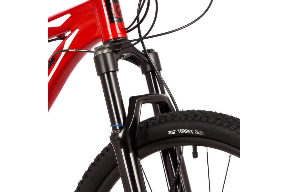 Велосипед STINGER 27.5, GRAPHITE COMP красный, алюминий, размер 16,