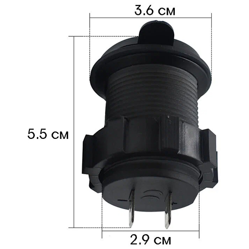 Разветвитель авто TDS TS-CAU49, врезной, синий