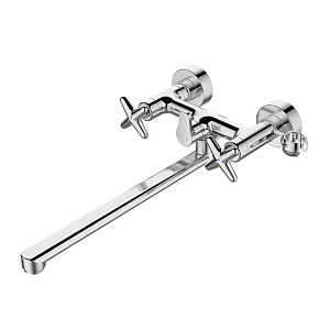 Смеситель для ванны и раковины 1/2 кер IDDIS ACRSBL2i10WA, Acros, без душ аксессуаров ХРОМ