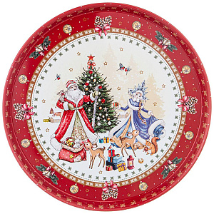 ПОДНОС СЕРВИРОВОЧНЫЙ AGNESS, CHRISTMAS COLLECTION, 33*2, 1 СМ