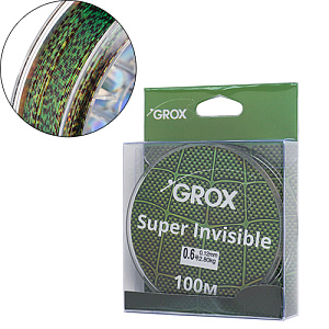 Леска нить GROX Super invisible 3D хамелеон 0,12х100м, 2,8кг 1/500