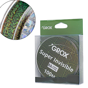 Леска нить GROX Super invisible 3D хамелеон 0,40х100м, 15,5кг 1/500