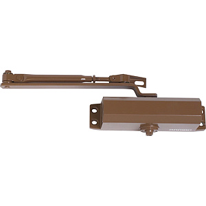 Доводчик дверной COMFORT ДД 168/3-5 A-C морозостойкий до 120кг коричневый, 1/10