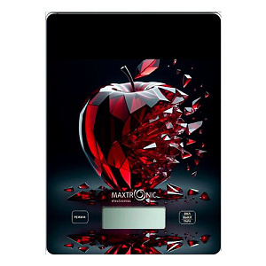 Весы кухонные электронные MAXTRONIC MAX-1031-3, до 7кг, стеклянное яблоко