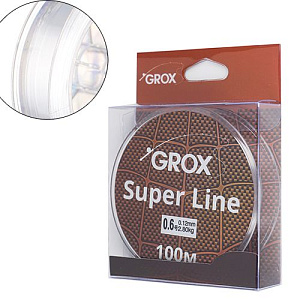 Леска GROX Super Line Универсальная 0,12х100м, 2,8кг 1/500