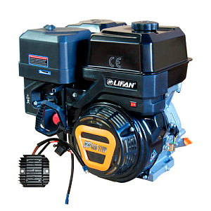 Двигатель LIFAN 190F-T, КР420 4-тактное, 17л.с