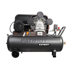Компрессор PATRIOT KRX 580 L100 D, поршневой, ременной, масляный, 580 л/мин, 100 л, 10 бар, 3 кВт, 400 В