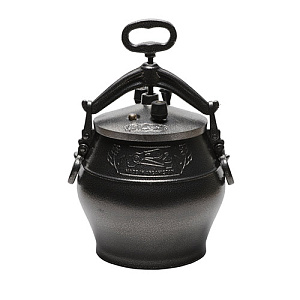 Казан 15,0 л Афганский с боковыми ручками, алюминевый, черный Rashko Baba, 1/6