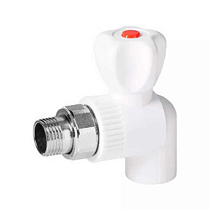 ППРС, полипропилен, Кран для радиаторов угловой 25 3/4 VIEIR VER254L-B, 1/55