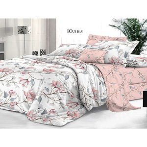 Комплект постельного белья Sateen De Luxe Евро, наволочки 2 шт 50х70 см, юлия