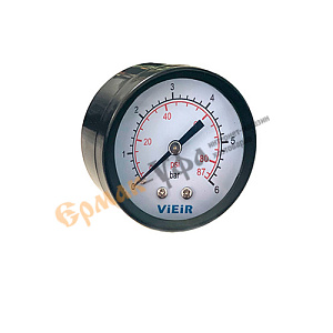 Манометр для воды аксиальный, гориз., 6бар VIEIR /100 YLB6