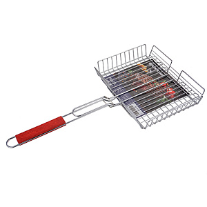 Решетка для барбекю SPETSTEXNIK корзинка малая 300*230*60, вес 540гр, 1/24