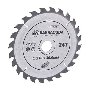 Диск пильный по дереву 210*30. 0*24T Барракуда, 1/25