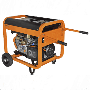 Генератор CARVER PPG - 9000DE дизель, LT-192FD, 7,0/7,5кВт, 220В, бак 12.5л, э/старт, колеса, медь