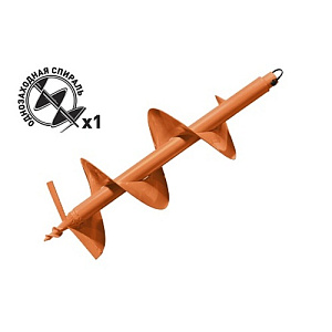 Шнек для грунта Carver GDB-250 однозаходный, 20мм, 250мм, 80см