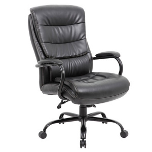 Кресло офисное BRABIX PREMIUM, Heavy Duty HD-004,  НАГРУЗКА до 200 кг, экокожа, черное, 531942