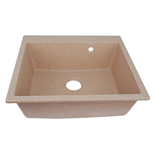 Мойка каменная GranAlliance G-80 60х52см, песок, 1/1