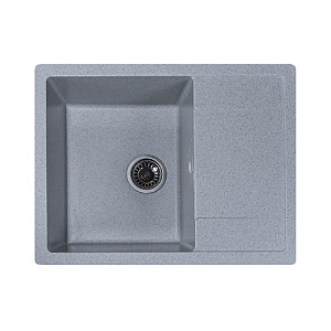 Мойка каменная GranAlliance G-25 64х50см, графит, 1/1