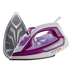 Утюг MAXTRONIC MAX-PL-CR289/PG, 2600 Вт, сиреневый+белый