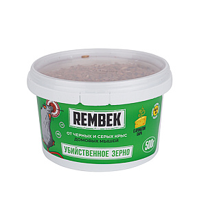 Средство от крыс и мышей Рембек 500гр Зерновая приманка, 3/18