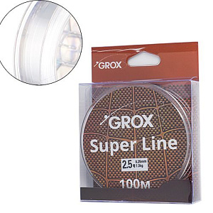 Леска GROX Super Line Универсальная 0,25х100м, 7,3кг 1/500