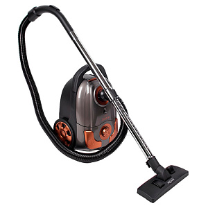 Пылесос MAXTRONIC MAX-HJW-1701B, 2600 Вт, серо-коричневый