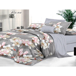Комплект постельного белья Sateen De Luxe Семейный, дама