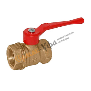 Кран шар 1/2 г/г ручка 11Б27п1 Ду15 А30, Бологое, ГОСТ, 1/60