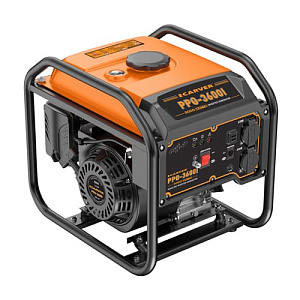 Генератор CARVER PPG -3600I инверторный, 2,8/3 кВт, 220В, 2 розетки, USB-порты
