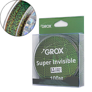 Леска нить GROX Super invisible 3D хамелеон 0,18х100м, 5,5кг 1/500