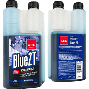 Масло 2-х тактное AEG Semi Synthetic, API TC, 1 л, дозатор 30743