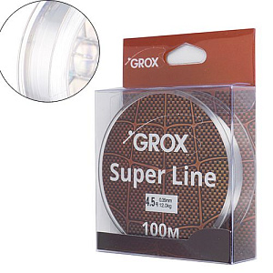 Леска GROX Super Line Универсальная 0,35х100м, 12кг 1/500
