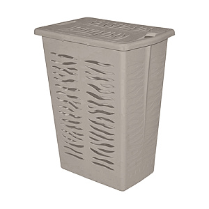 Корзина для белья 30 л Homver Rambai 221306835/04, 377х261х492 мм, серая