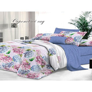 Комплект постельного белья Sateen De Luxe 2-спальный макси, сиреневый сад