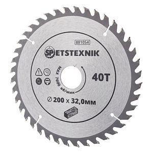 Диск пильный по дереву 200*32. 0*40T SPETSTEXNIK 1/25/50