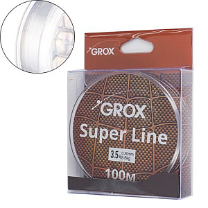 Леска GROX Super Line Универсальная 0,30х100м, 8,6кг 1/500