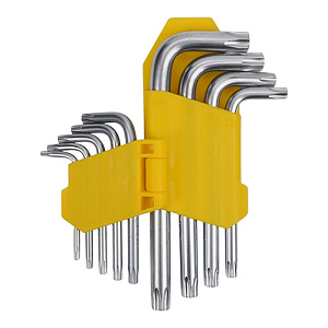 Ключ набор TORX профиль, 9пр, 45х17мм-120х40мм, 1/72