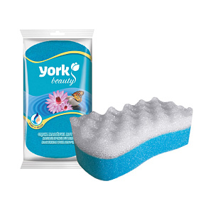 Губка для тела YORK массаж. , бабочка, 5/20