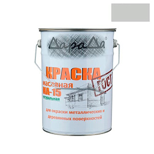 Краска МА-15 натуральная 6кг, ДАРАДА, ГОСТ светло-серый, 1/1
