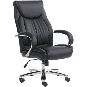 Кресло офисное BRABIX PREMIUM, Advance EX-575,  хром, экокожа, черное, 531825