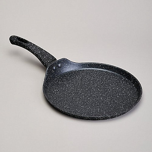СКОВОРОДА БЛИННАЯ AGNESS С АНТИПРИГАРНЫМ ПОКРЫТИЕМ, BLACK MARBLE,  22Х2СМ, ИНДУКЦИОННОЕ ДНО