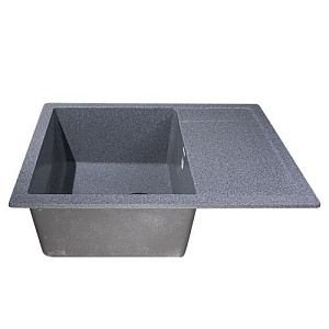 Мойка каменная GranAlliance G-25 64х50см, темно-серый, 1/1