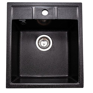 Мойка каменная GranAlliance G-20 44х50см, черный, 1/1