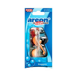 Ароматизатор подвесной гелевый AREON REFRESHMENT LIQUID Кислород, 1/24/576