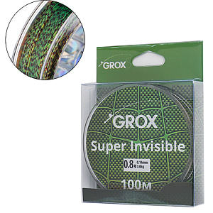 Леска нить GROX Super invisible 3D хамелеон 0,14х100м, 3,6кг 1/500